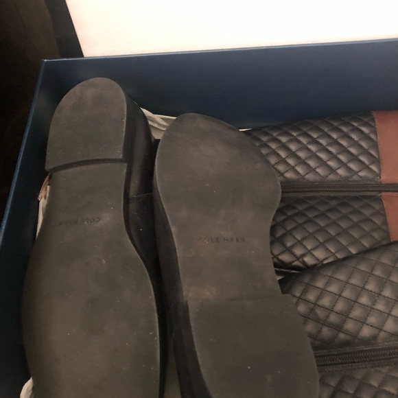 COLE HAAN Two-Tone Knee High Boots Size 9B - Picture 3 of 3